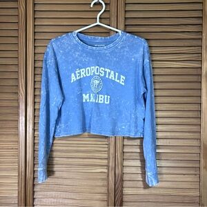 Aeropostale Kids Cropped Malibu Long Sleeve Tee Teen Girls Size 14